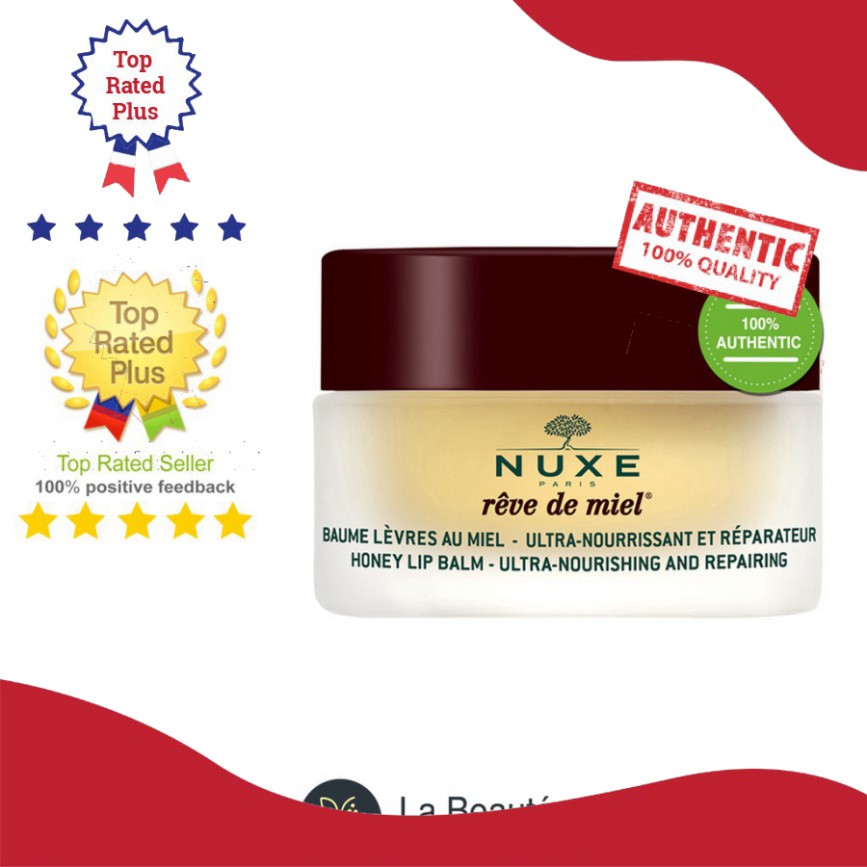 Nuxe Rêve De Miel Lip Balm - Son Dưỡng Môi Dạng Hũ 15gr