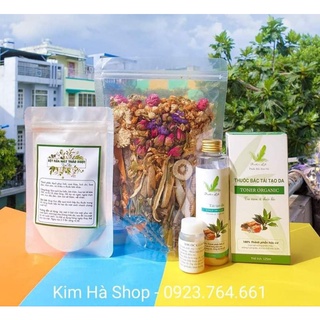 Combo: Thảo dược tái tạo da,Xông mặt thảo mộc,Bột rửa mặt thảo mộc