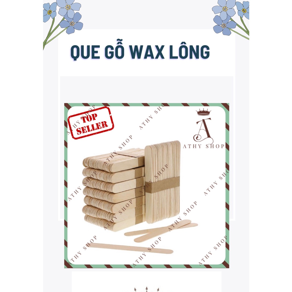 QUE GỖ DÙNG ĐỂ QUÉT SÁP WAX LÔNG