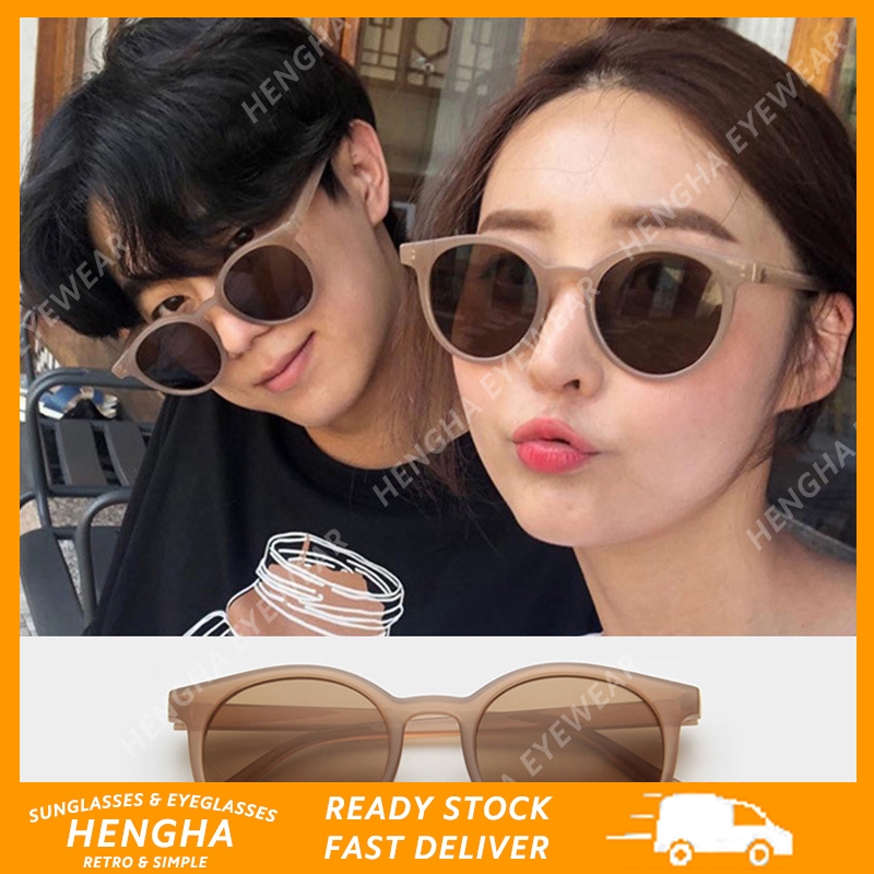 【HENGHA】Korean Fashion Candy Color Cat Eye Sunglasses Women Anti UV400