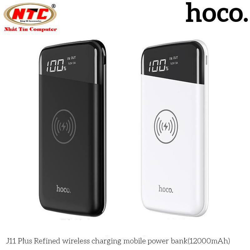 Pin dự phòng không dây 12000mah Hoco J11 Plus