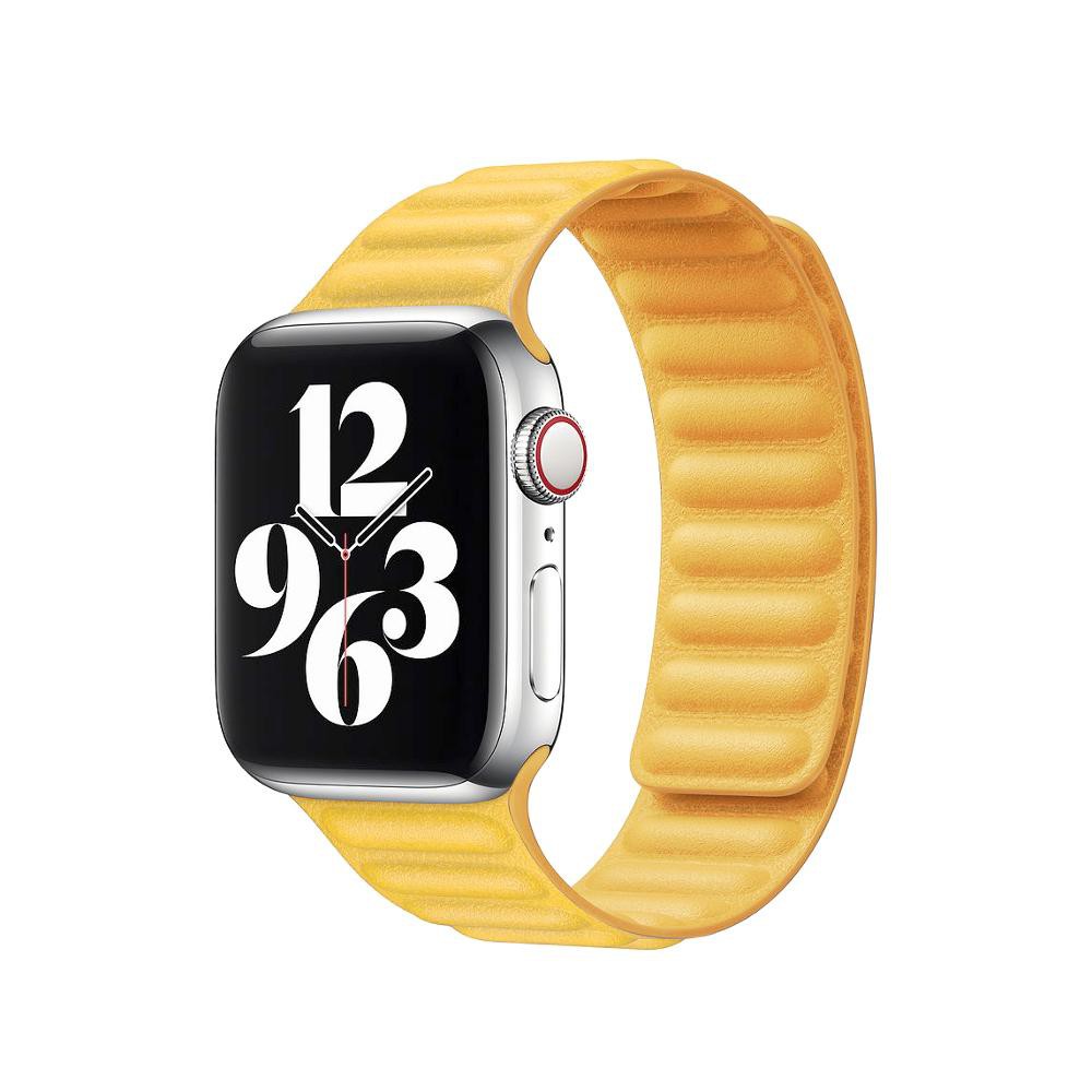 Dây Đeo Da Thật Khóa Nam Châm Cho Đồng Hồ Thông Minh Apple Watch Series 6 / 5 / 4 / 3 / 2 / 1 / Se Iwatch 38mm 42mm 40mm 44mm