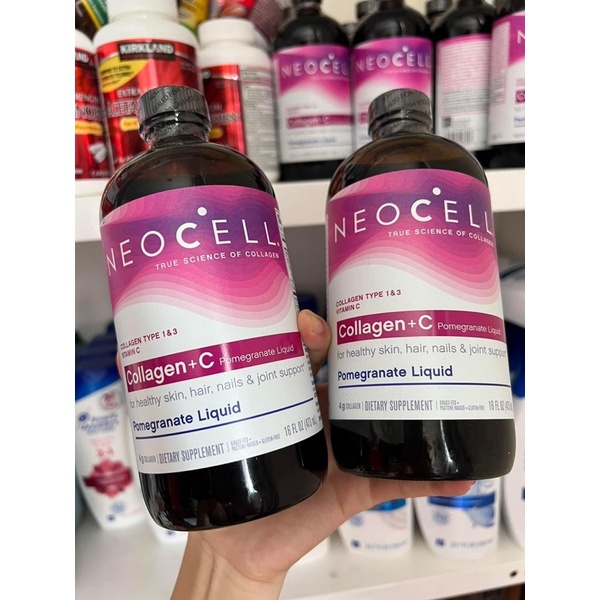 Collagen Neocell dạng nước - Collagen tinh chất lựu + C: Neocell - Mỹ: 475ml
