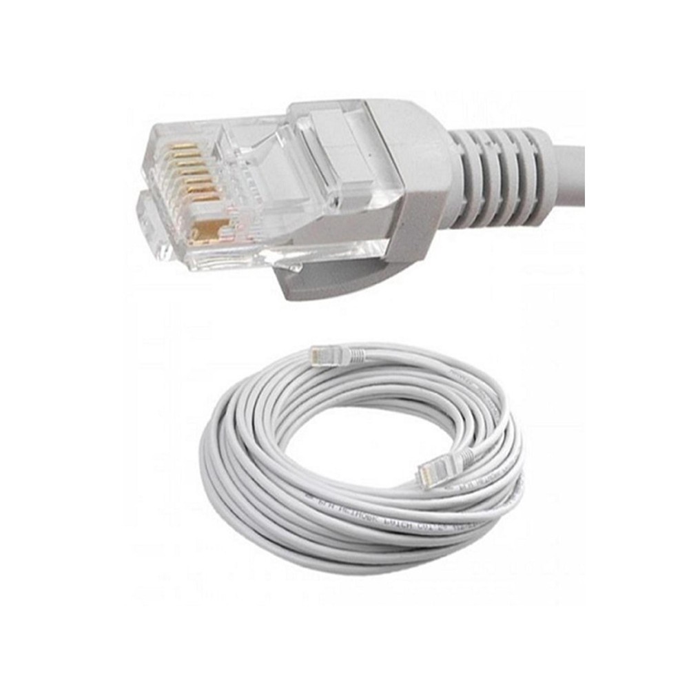 Dây mạng Cat 6 lõi đồng Hikvision bấm sẵn dài 30m, có đầu chụp thẩm mỹ, đã test 100%