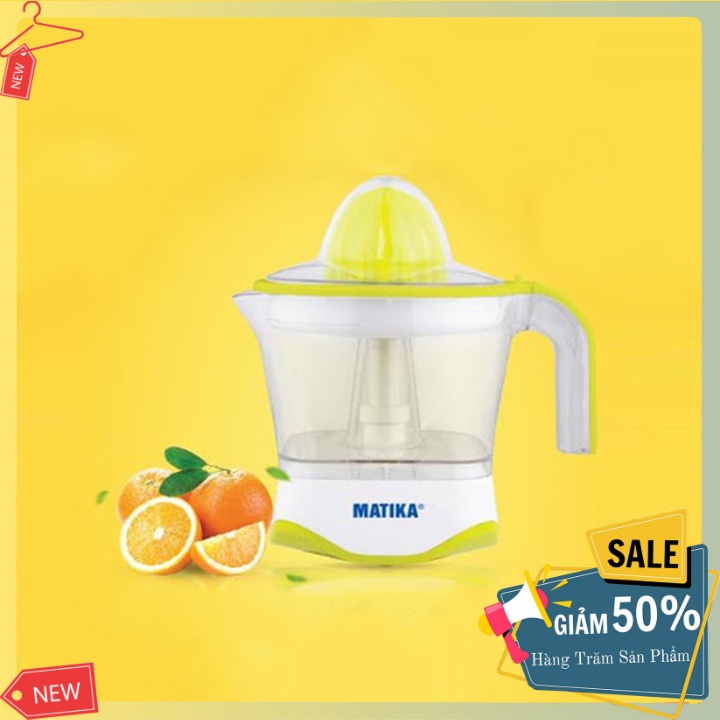 Máy vắt cam Matika tự động dùng điện CHÍNH HÃNG dung tích 700ml