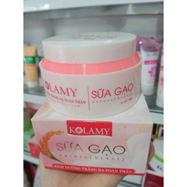 Kem Body Kolamy Sữa Gạo Dưỡng Trắng Da Chống Nắng Body Toàn Thân
