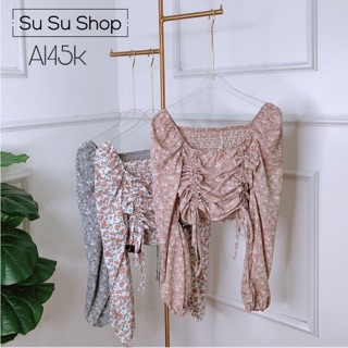 [xả kho+ tặng kèm cây son giá 129k] áo nhún ngực