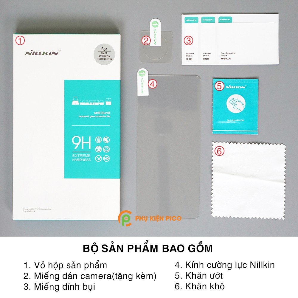 Kính cường lực Samsung A71 / Samsung A80 full màn chính hãng GOR Nillkin Amazing H - Dán màn hình Samsung Galaxy A71