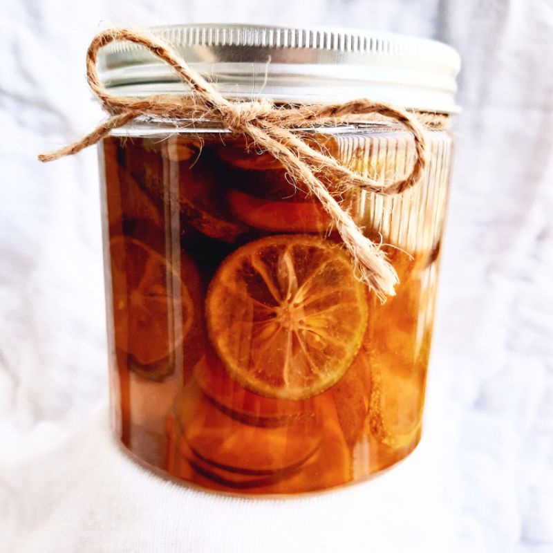 Chanh đào ngâm mật ong đường phèn Dakfoodfamily nhà làm, chanh vườn sạch