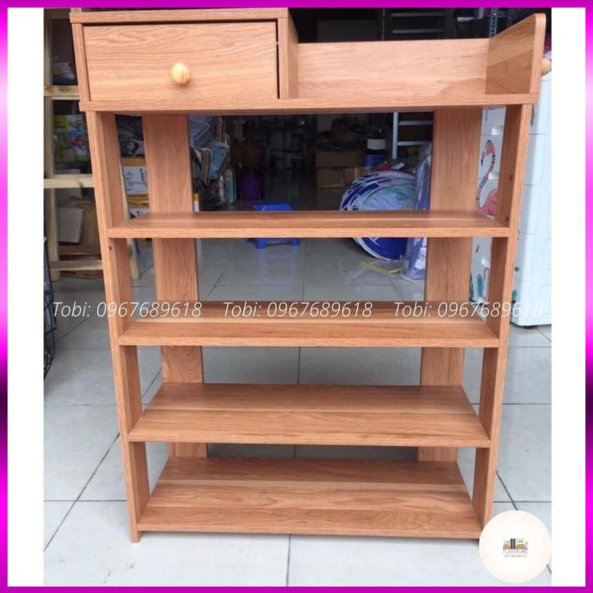 KỆ GIẦY GỖ ĐỰNG GIÀY DÉP 5 TẦNG CÓ NGĂN KÉO CHẤT LƯỢNG CAO