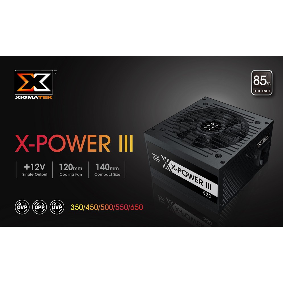 Nguồn Máy Tính Công Suất Thực XIGMATEK X-POWER III X-350 Chính Hãng