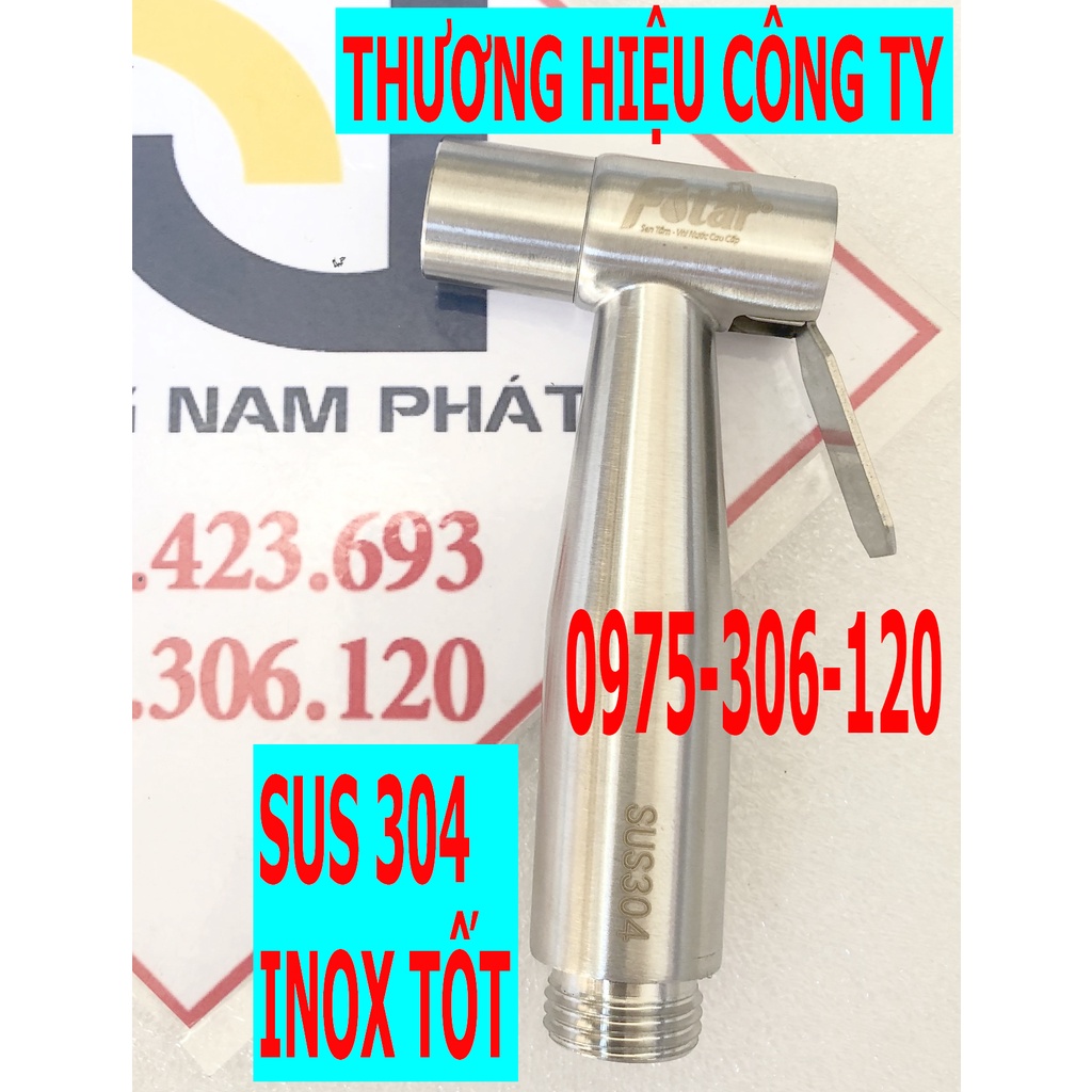 ĐẦU Xịt Vệ Sinh không dây không cài 100% INOX 304 VX25 Fotar dành cho nhà hư thay thế [NƯỚC MẠNH có video thử nước]