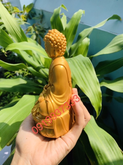 Tượng phật A Di Đà ngồi cao 14 cm