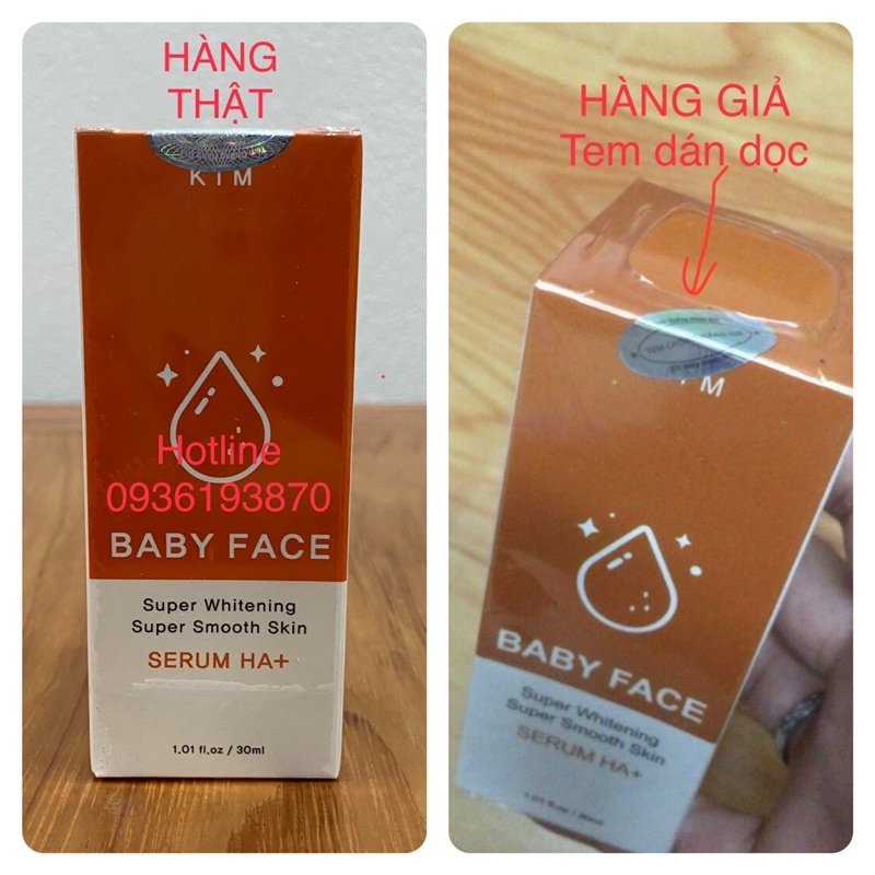 SERUM KIM BABY FACE HA+  [CHÍNH HÃNG] TINH CHẤT TRUYỀN TRẮNG KIM BABY FACE HA