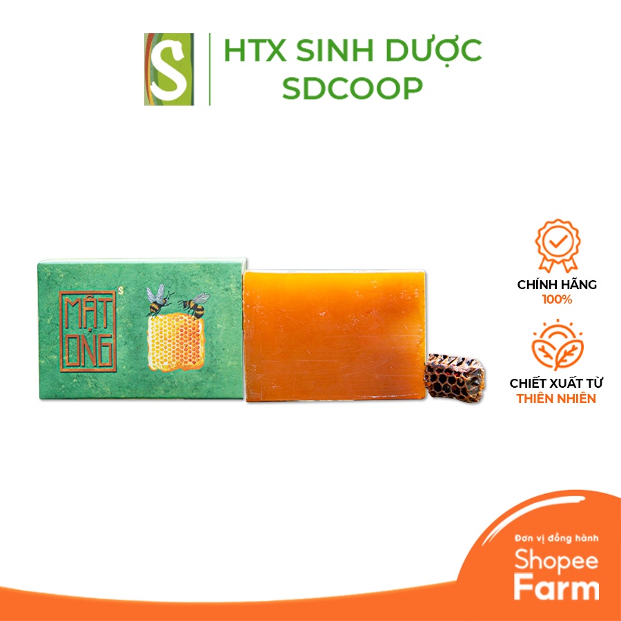 Xà Bông Nghệ - Mật Ong HTX Sinh Dược 100g