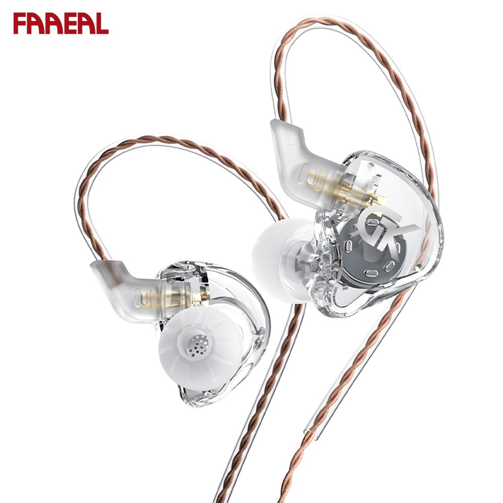 Tai nghe FAAEAL GK GST 1BA + 1DD chống ồn có dây tháo rời được kiểu dáng thể thao