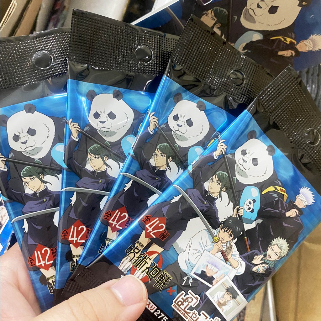 Pack thẻ card nhân phẩm Jujutsu Kaisen Metal Bandai vol 0 Pola Clear
