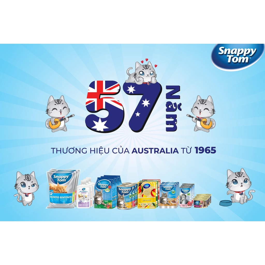 Pate Cho Mèo Cá Ngừ Mix Trái Cây Snappy Tom Gói 70gr