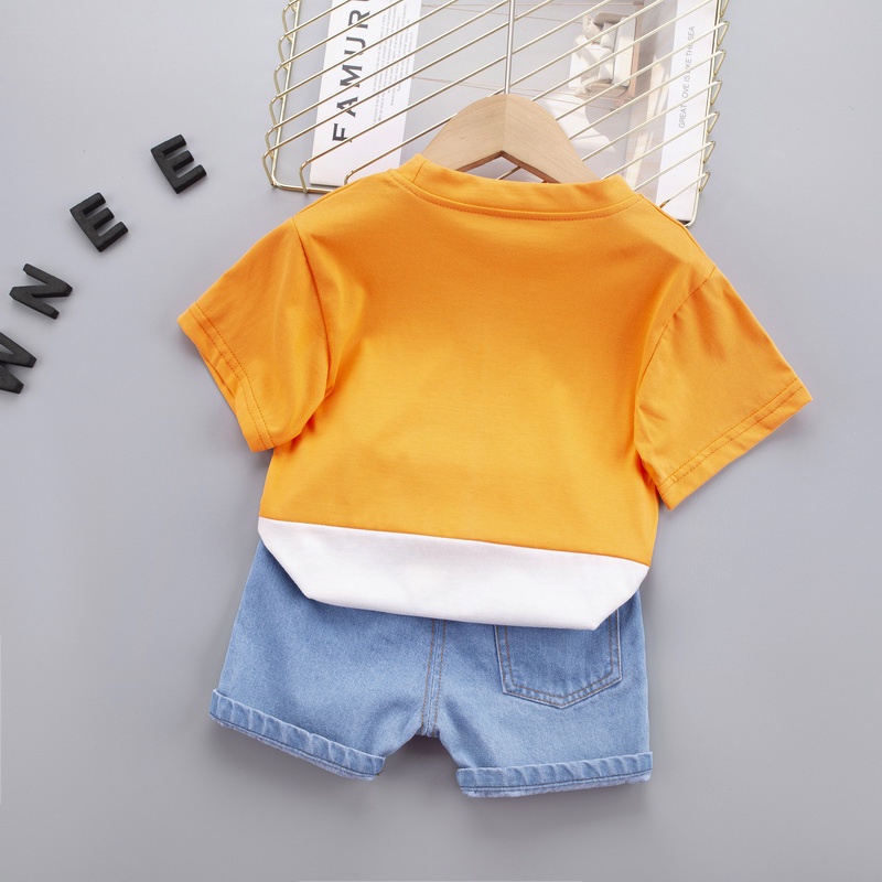 Bộ Trang Phục 2 Mảnh Gồm Áo Thun Và Quần Ngắn Họa Tiết Hoạt Hình Thời Trang Mùa Hè Dành Cho Bé Trai Và Bé Gái 1 2 3 4 5 Tuổi