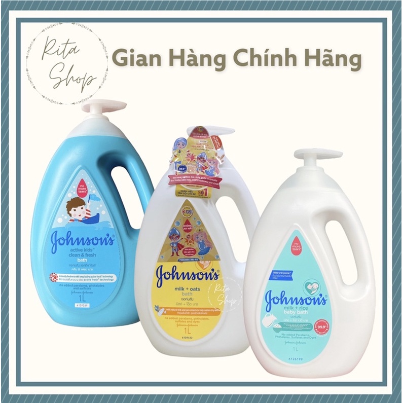 Sữa tắm Johnson’s baby chứa sữa và gạo/yến mạch 1L