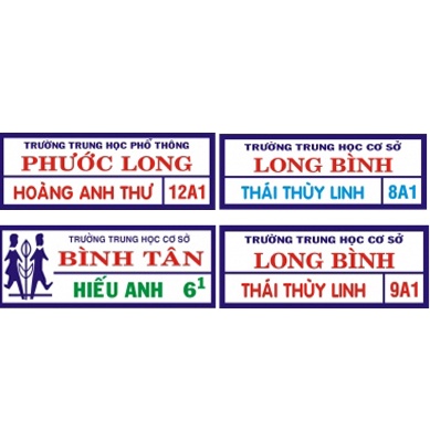 Phù Hiệu, bảng tên Học Sinh ủi áo, tên cho bé, cho công nhân, nhân viên Set 24 cái - Hàng Đặt Theo Yêu Cầu