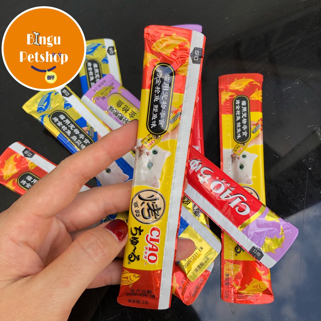 [ 1 THANH LẺ CIAO] SÚP THƯỞNG CIAO CHURU DINH DƯỠNG - MIX VỊ