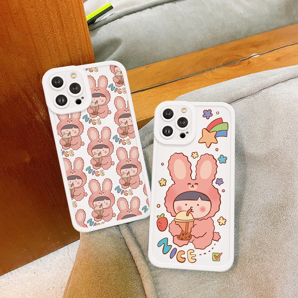 Ốp lưng iphone Pink Punny cạnh vuông 6/6plus/6s/6splus/7/7plus/8/8plus/x/xs/11/12/13/14/pro/max/promax/plus/shin/case