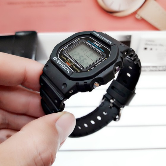 Đồng hồ nam Casio G-Shock DW-5600E-1V Chính hãng - Mặt điện tử vuông dây , Chống nước , bảo hành 12 tháng