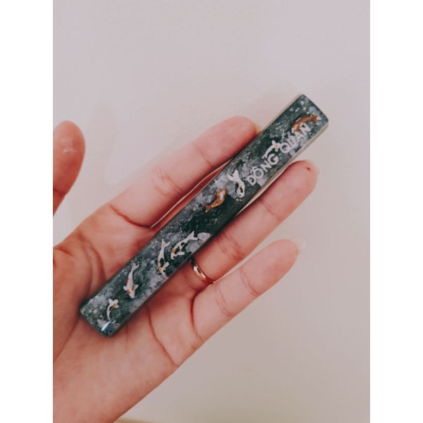 Nút Keycap SA Profile hàng R1 Resin Carp Keycap - Nút bàn phím cơ trong suốt hình cá trắng đen