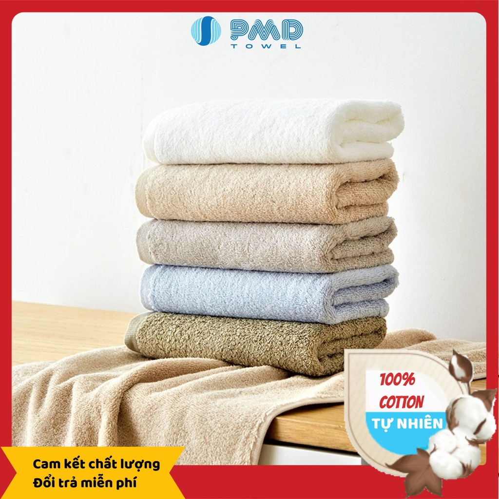 Khăn tắm xuất Nhật cotton giá rẻ mềm đẹp thấm nước tốt nhanh khô không sổ lông phai màu kháng khuẩn thích hợp mọi nhà