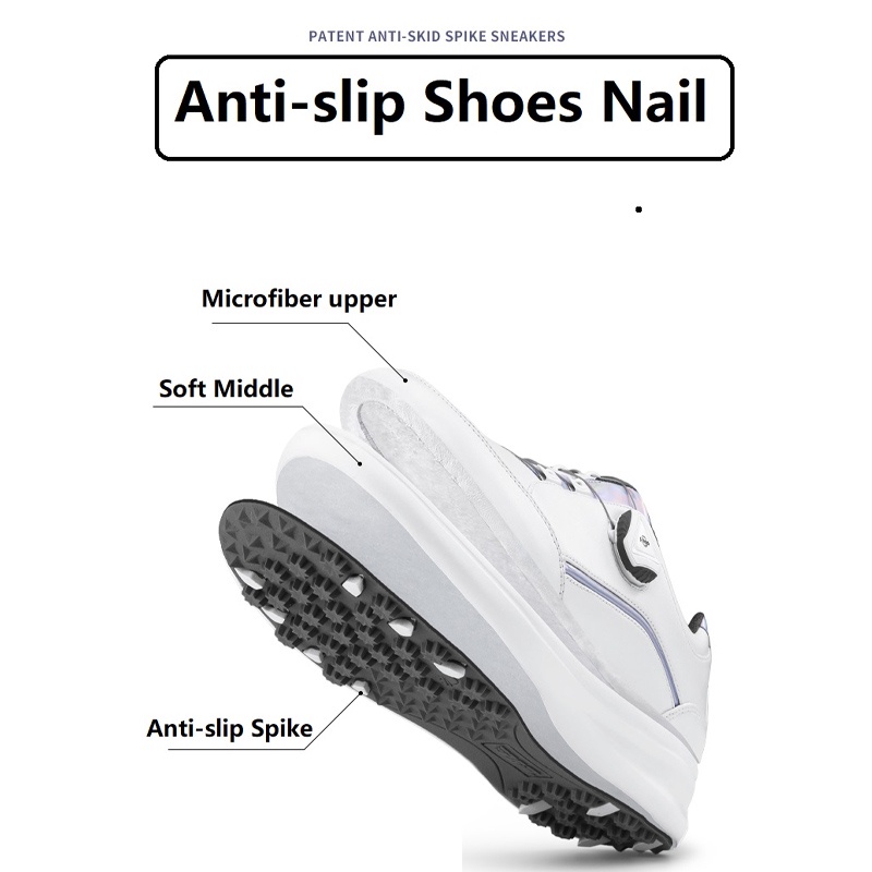 Giày Thể Thao Đánh Golf PGM Mềm Mại Chống Trượt Chống Thấm Nước Thoáng Khí Dành Cho Nữ