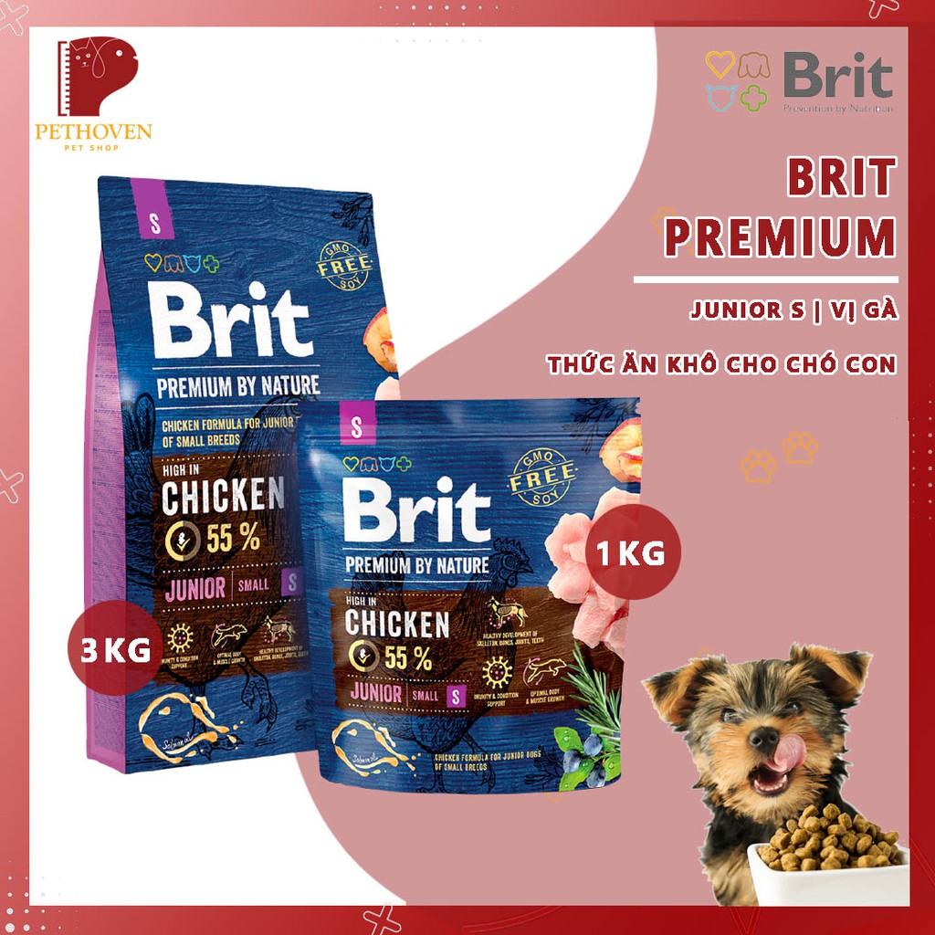 Brit premium Junior ( S )  🐶 THỨC ĂN CAO CẤP DÀNH CHO CÚN CON 🐶