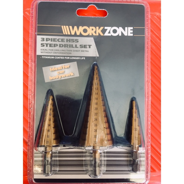 Bộ 3 mũi khoan tháp WORKZONE