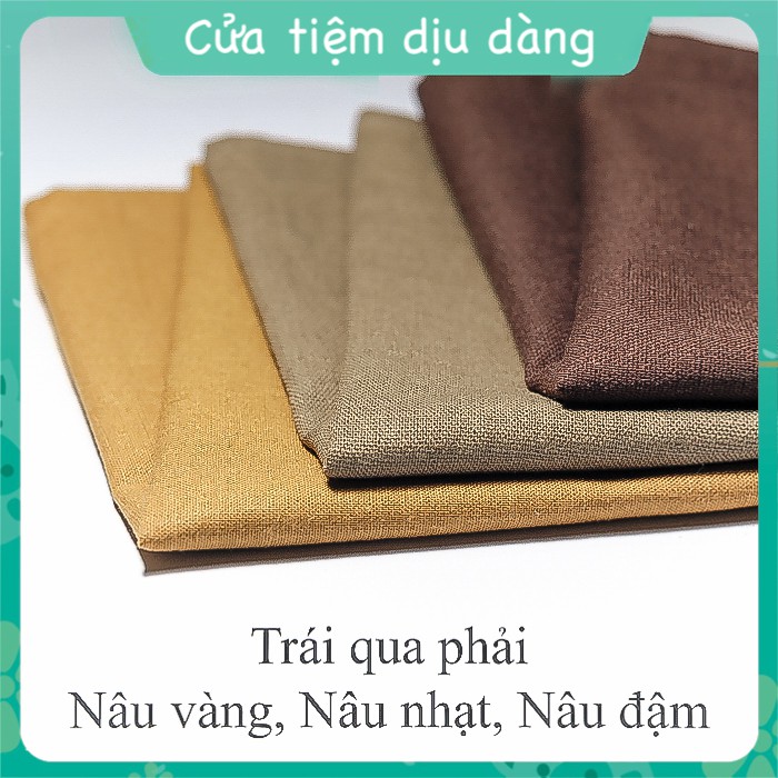 Khăn tay (Khăn mùi xoa) vải linen trơn dùng để thêu thủ công 30x30cm (khăn tập thêu) - Loại đặc biệt