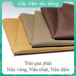 Khăn tay (Khăn mùi xoa) vải linen trơn dùng để thêu thủ công 30x30cm - Loại đặc biệt