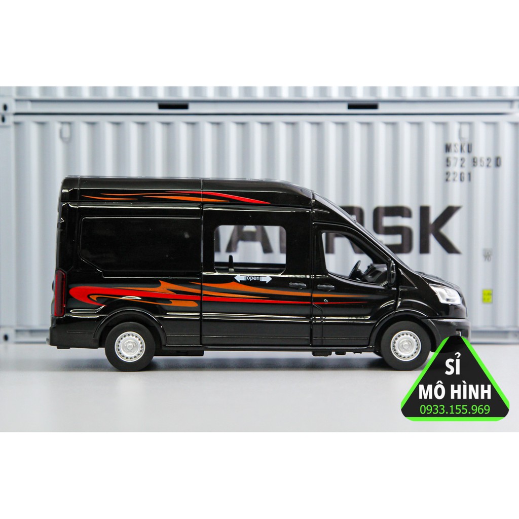 [ Sỉ Mô Hình ] Xe mô hình xe chở khách Ford Transit 1:32