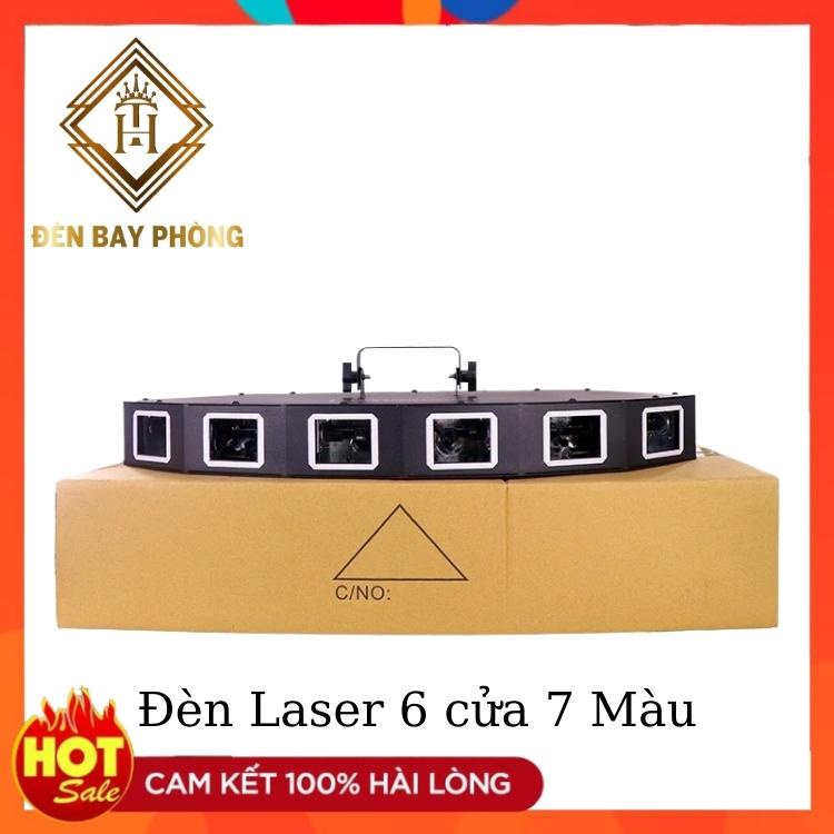ĐÈN LASER 6 CỬA 7 MÀU HÌNH QUẠT - CHUYÊN DÙNG QUÉT TIA , THÍCH HỢP QUÁN BAR , VŨ TRƯỜNG CHUYÊN NGHIỆP