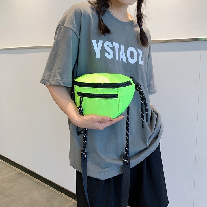Túi Đeo Chéo Ngực Cỡ Lớn Bằng Nylon Thời Trang Hàn Quốc Cho Nữ