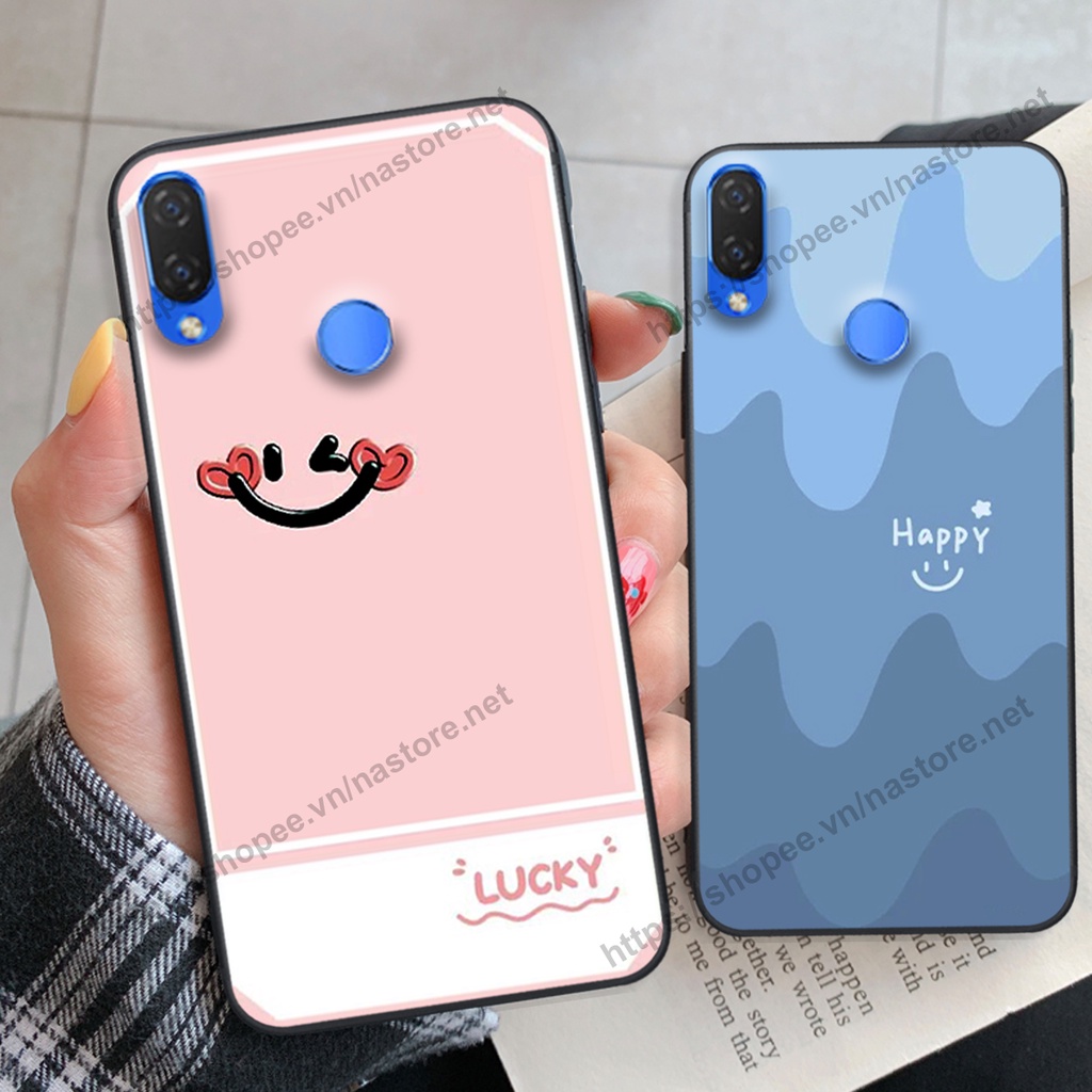 Ốp lưng Huawei Nova 3 / Nova 3E / Nova 3i mặt cười, họa tiết caro đơn giản đẹp cute