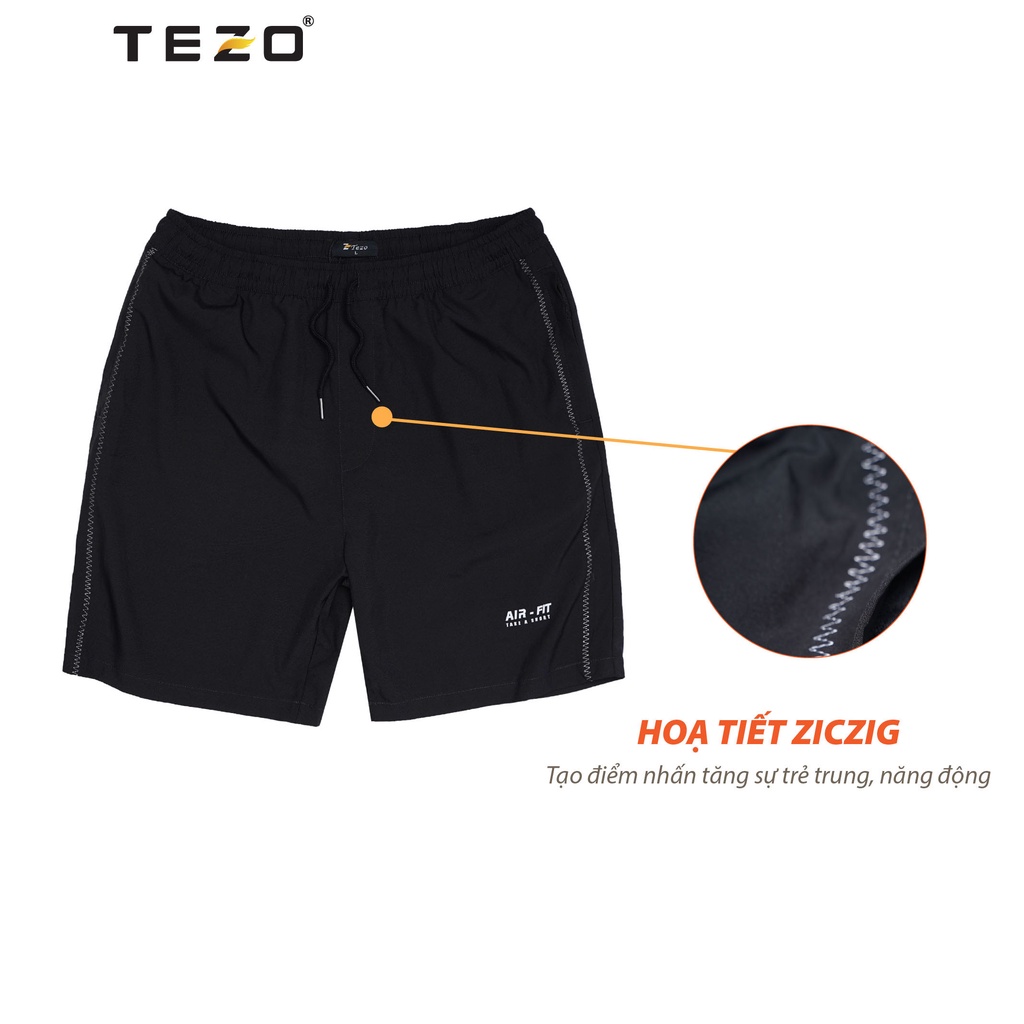 Quần short gió nam Tezo dáng thể thao 2202QNGT09