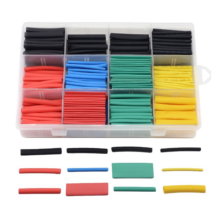 Bộ 530 ống co nhiệt 8 cỡ chuyên dụng để bọc dây điện, bọc cáp loại tốt