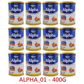 108.748đ/Lon - Dielac Alpha 1 HT 400g - Sữa Bột Vinamilk - Combo 12 - Bán Sỉ