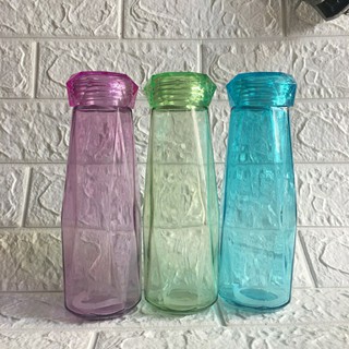 [RẺ VÔ ĐỊCH] Bình nước thuỷ tinh kim cương màu sắc năng động dung tích 430ml
