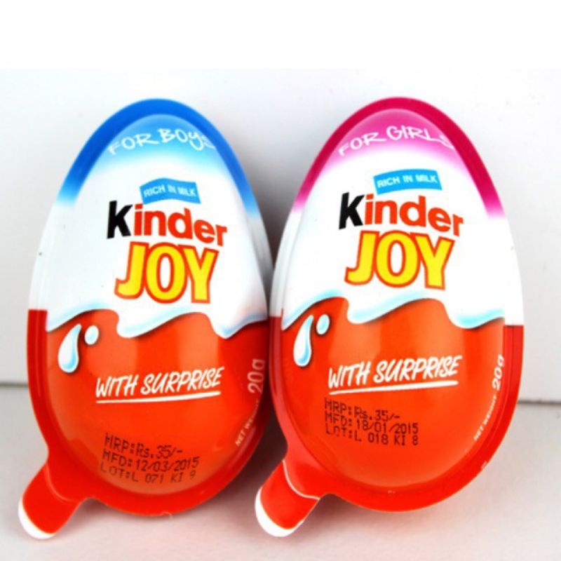 Trứng chocolate-đồ chơi Kinder Joy Ấn Độ, combo 12 quả