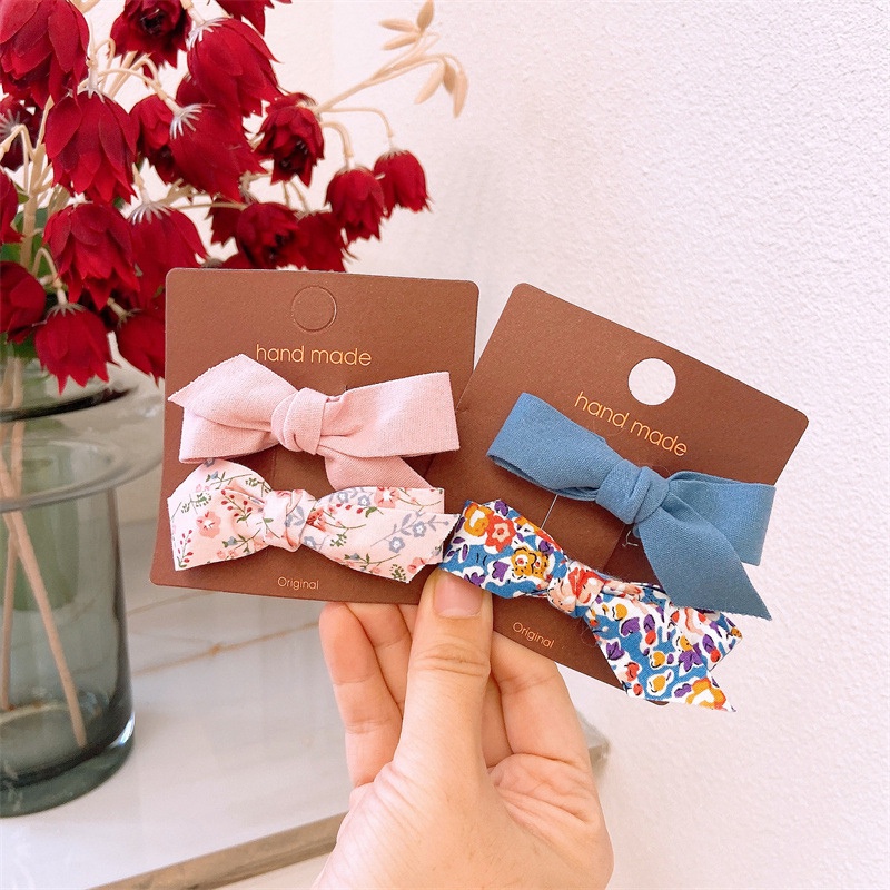 Set 2 kẹp tóc hình nơ xinh xắn cho bé gái