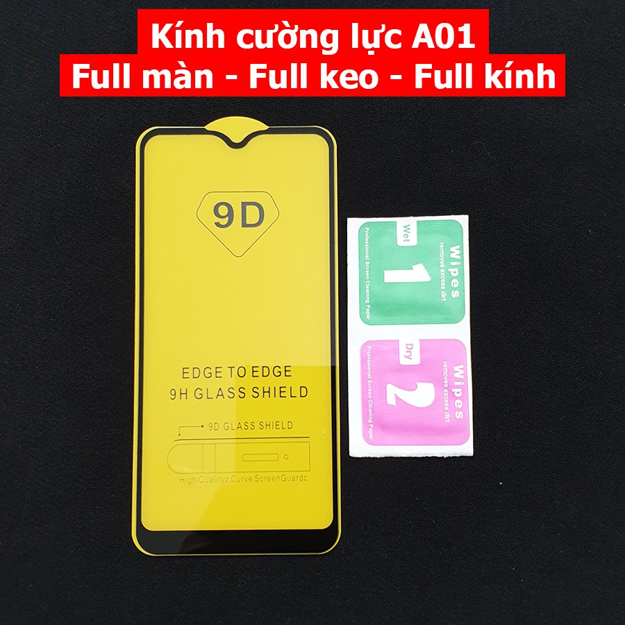 Kính cường lực full màn hình Galaxy A01