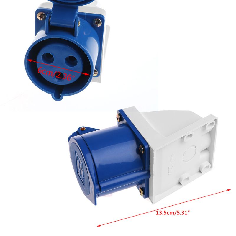Ổ Cắm Điện btsg 32 Amp 3pin 220V-250Volt Chống Nước IP44 2P + E 32A