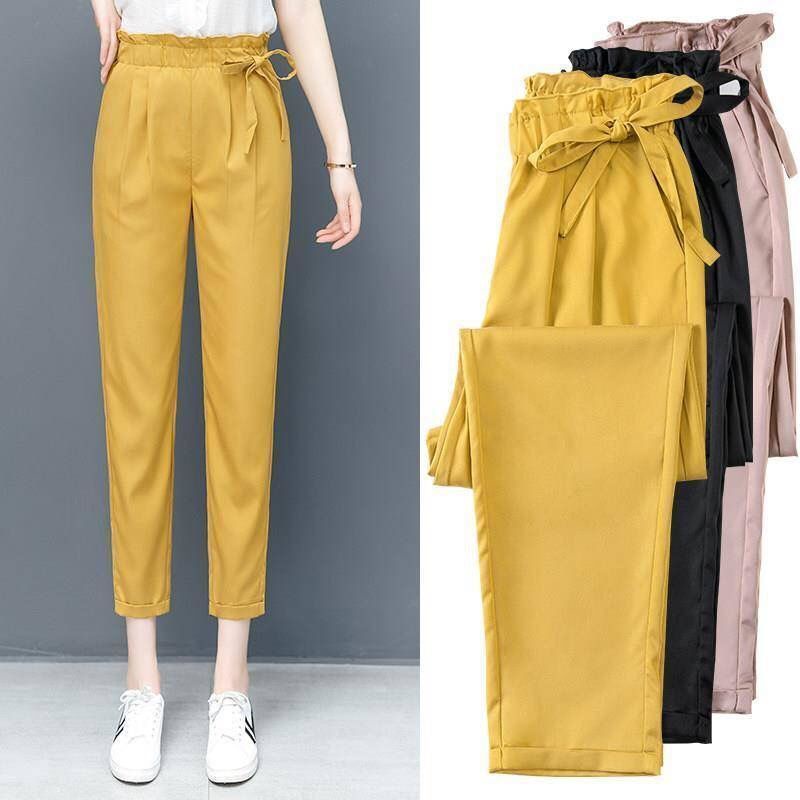 Quần Dài Lưng Cao Dáng Rộng Phong Cách Thời Trang Hàn Quốc