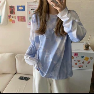 Áo Phông Loang Dài Tay Áo loang nữ dài tay form rộng ULZZANG