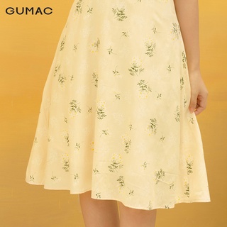 Đầm hoa tay phồng chun DA1090 GUMAC